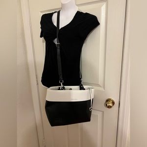 Calvin Klein purse.  Black and white.